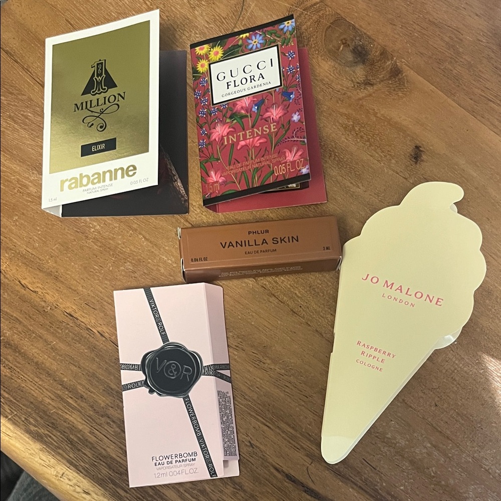 Variety of Fragrance Samples
